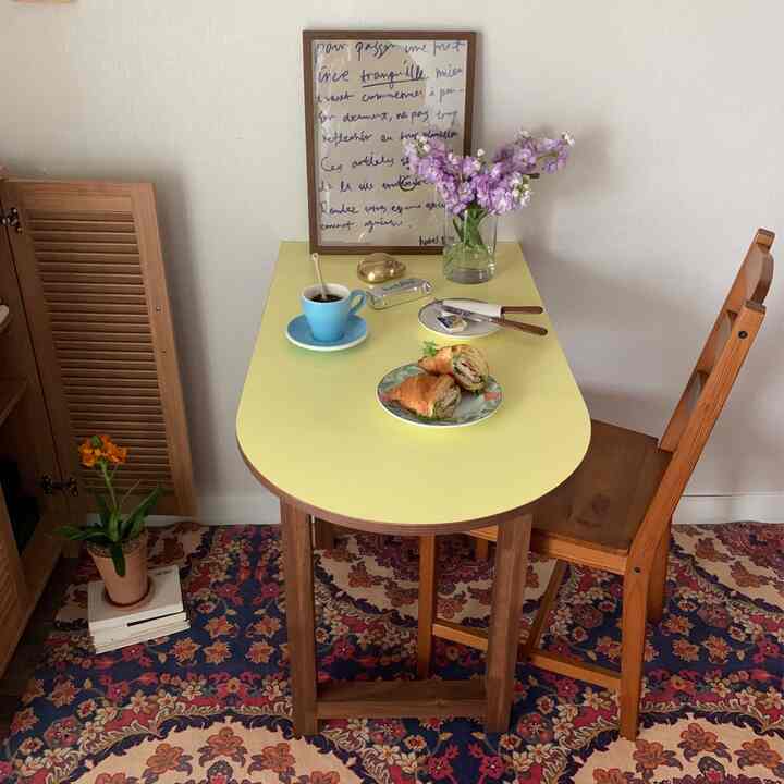 半楕円レモンテーブル