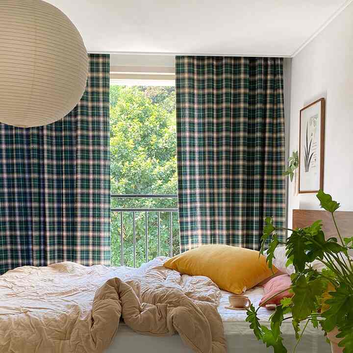 Norwegian Wood チェックカーテン［2種・4サイズ］