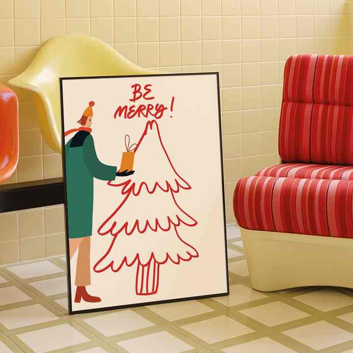 ホリー ジョリー クリスマス ポスター 07 BE MERRY!［5サイズ］