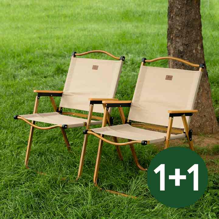 軽量 大型 ウッド調 折りたたみローチェア