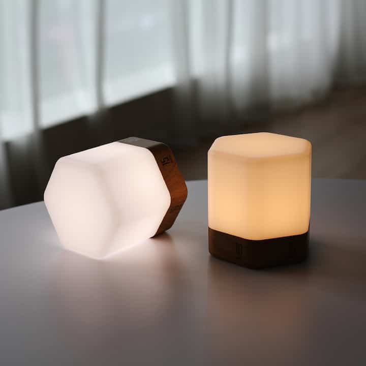 六角充電式LEDタイマームードランプ