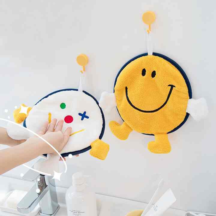 SMILE ハンドタオル 2枚セット［2色］