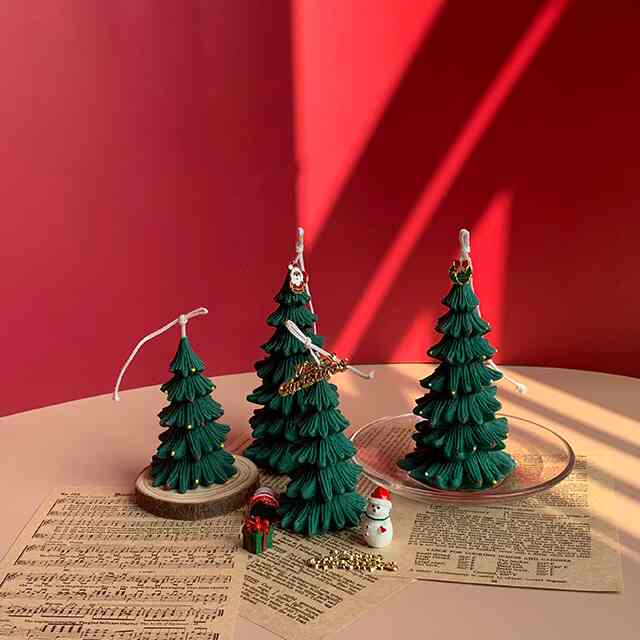 クリスマスツリーキャンドルセット S［2種］