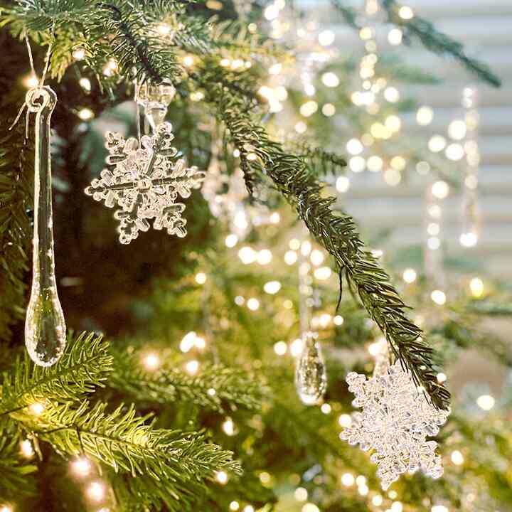 クリスマス 透明アクリル オーナメント［2種］