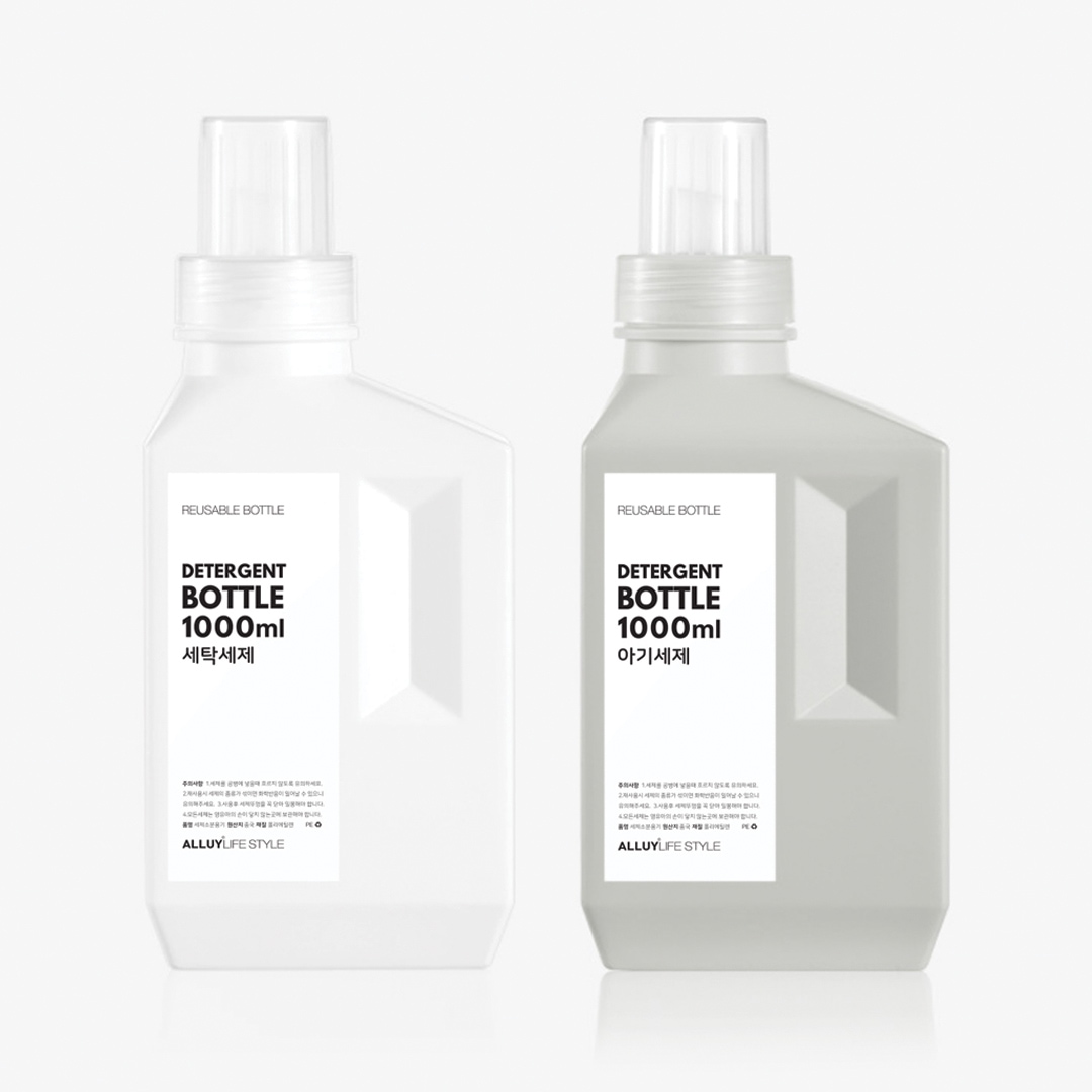 알루이 세탁 세제 소분용기 세제통 공병 1000ml