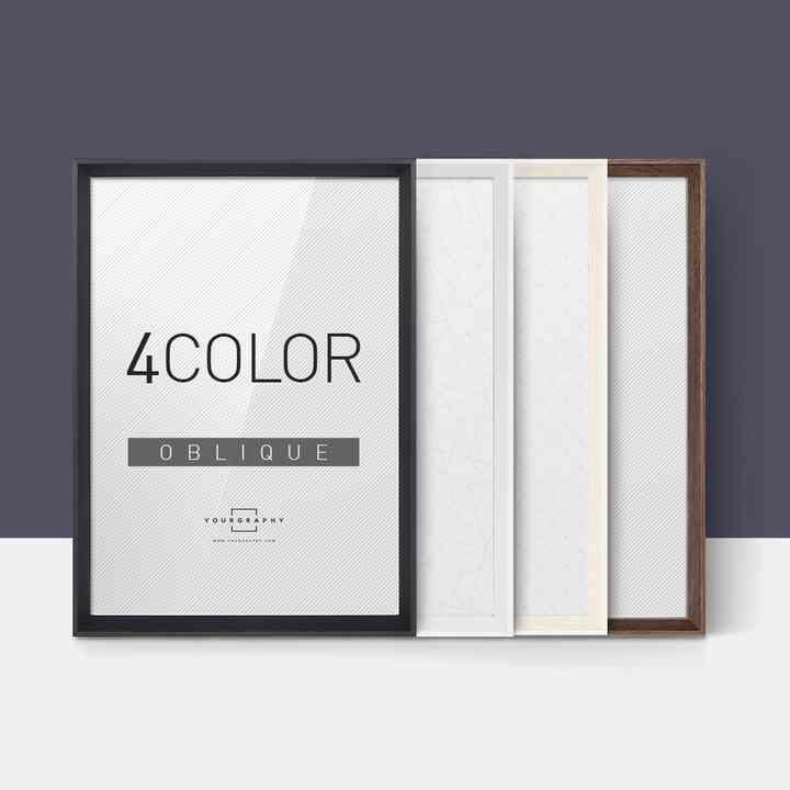 OBLIQUE ウッド額縁フレーム［4色］