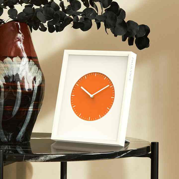 FRAME COLLECTION 無騒音 置き掛け兼用時計［5種］