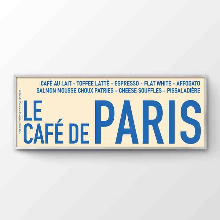 フランス感 ホームカフェ インテリアポスター Paris［2サイズ］