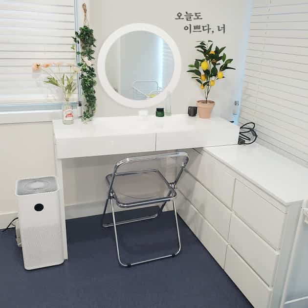 ビビ ワイドチェスト＆L字 ドレッサー［2色］