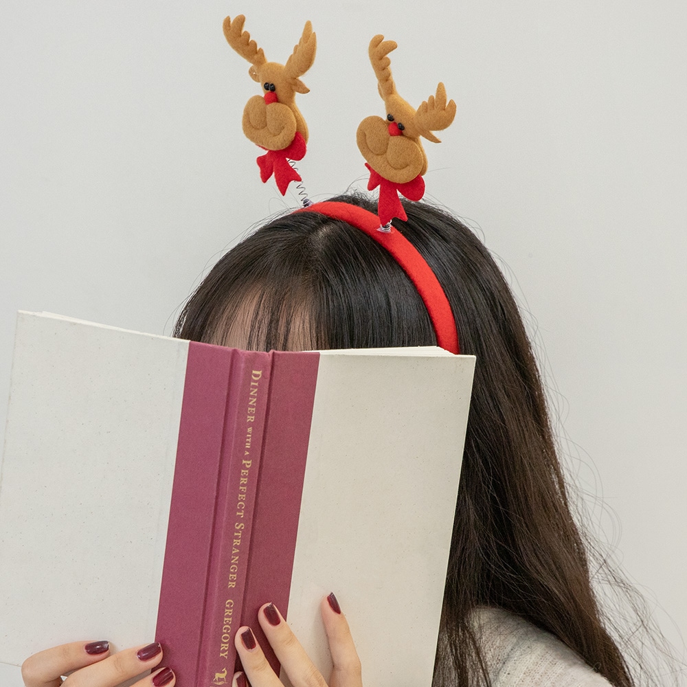 류블류샵 루돌프 산타 크리스마스 머리띠 홈 파티용품 셀카 소품