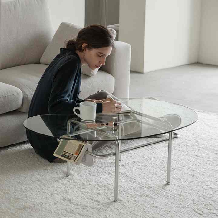 Odense01 ソファテーブル (Bean型)