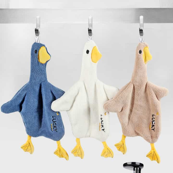 キッチン用 吊り下げ アヒルハンドタオル