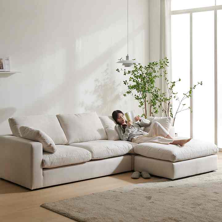 LUMIERE アクアテックス 4人掛け カウチソファ