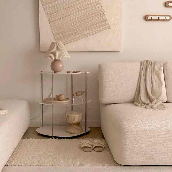 リビング サイドテーブル 3段