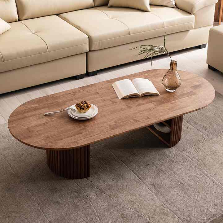 URBAN 楕円形 ローテーブル［2種・3サイズ］