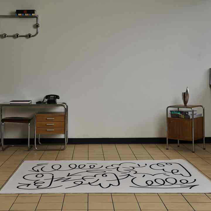 Doodle Pattern Area Rug