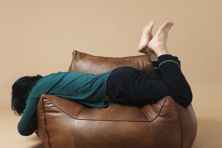 톰 소프트 기능성 가죽 빈백 소파 1인용 가벼운 독서 의자