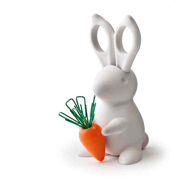 ハサミ＆クリップホルダー デスクバニー［3色］