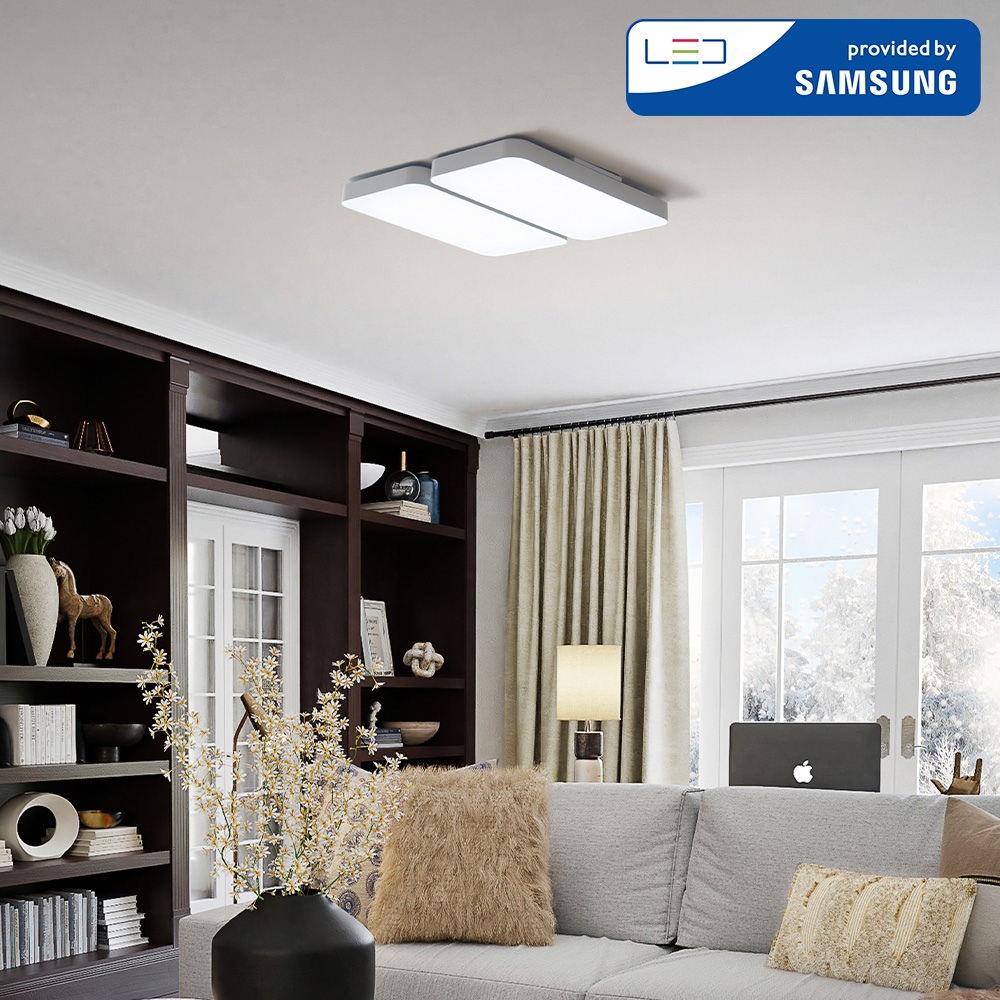 히트조명 삼성칩 LED 커브드 시스템 거실등 120W 2P 밀착형_2colors