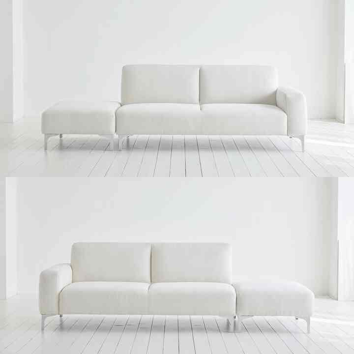 POL アクアテックス 3人ソファー スツール付き［2色］