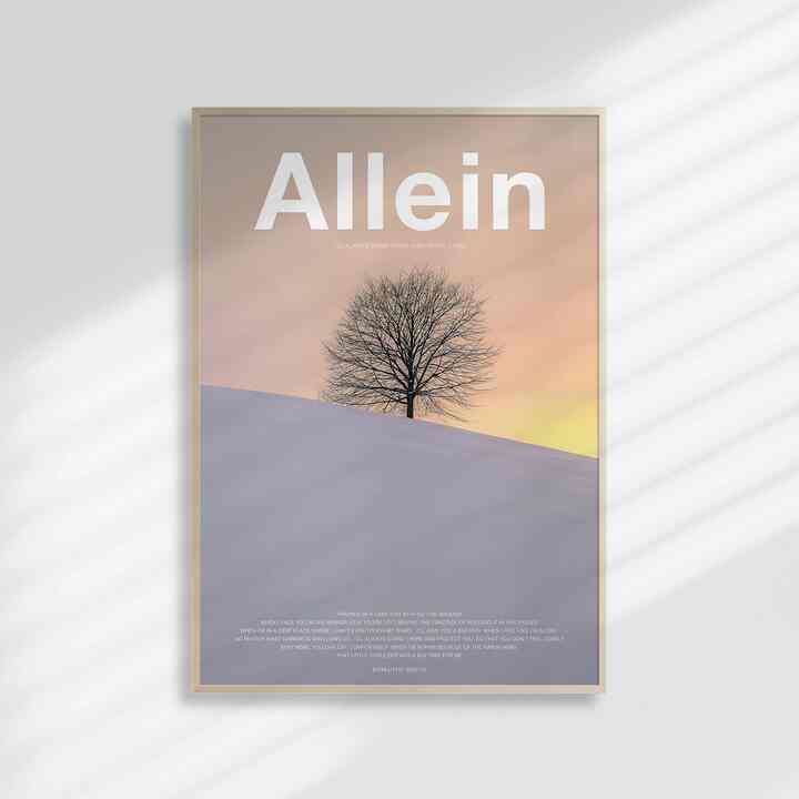 MID-CENTURY アートポスター ALLEIN NO.032［4サイズ］
