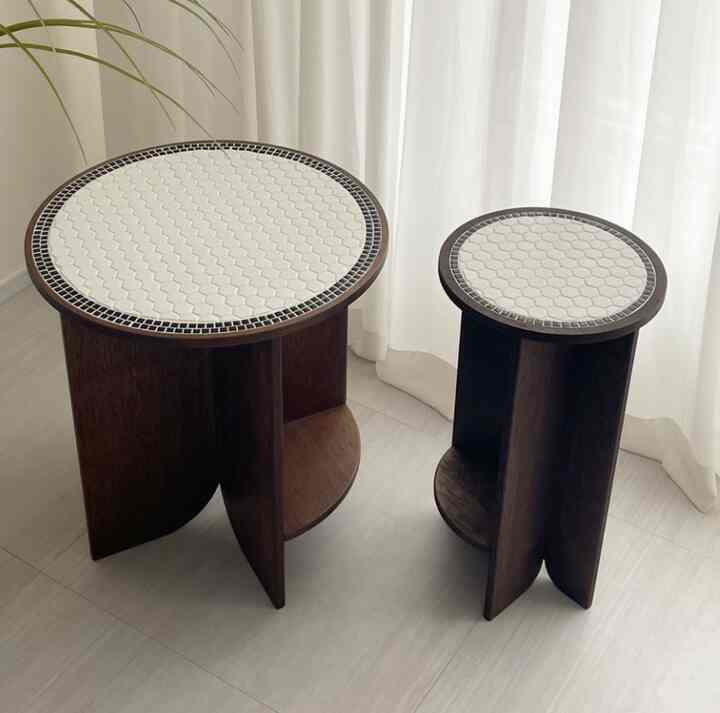 round tile サイドテーブル［2サイズ］