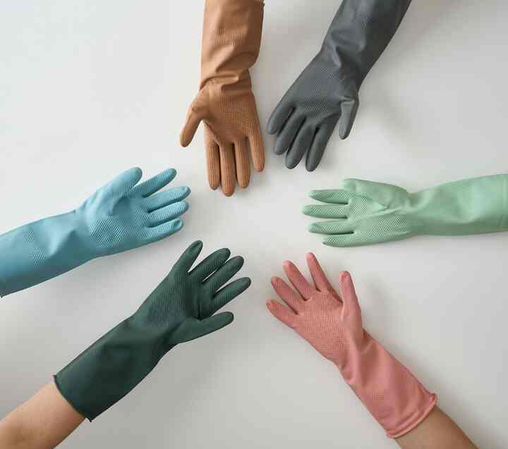 ラテックスゴム手袋 6枚組［5色・3サイズ］