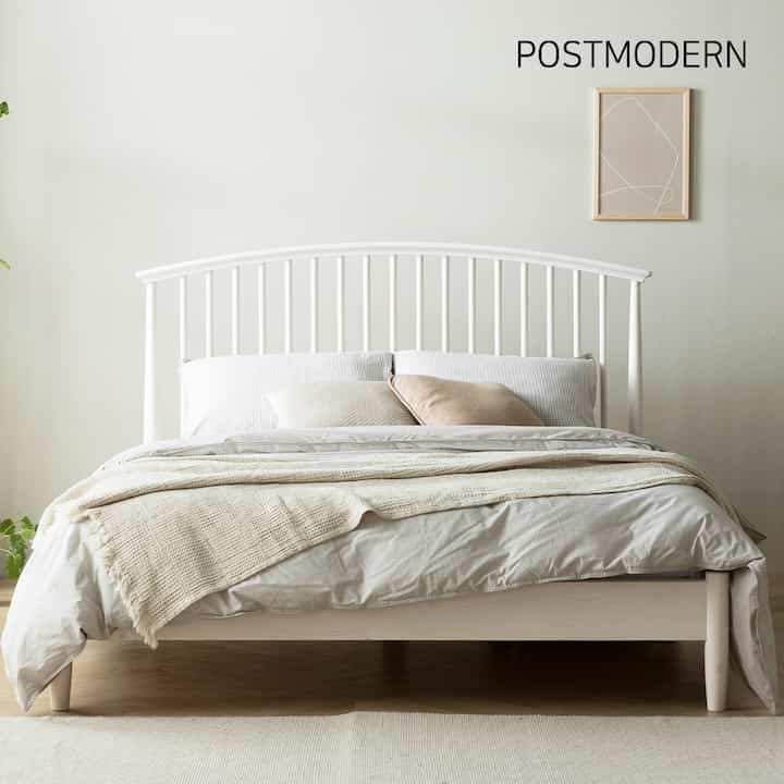 ウッドベッドフレーム［4色・2サイズ］