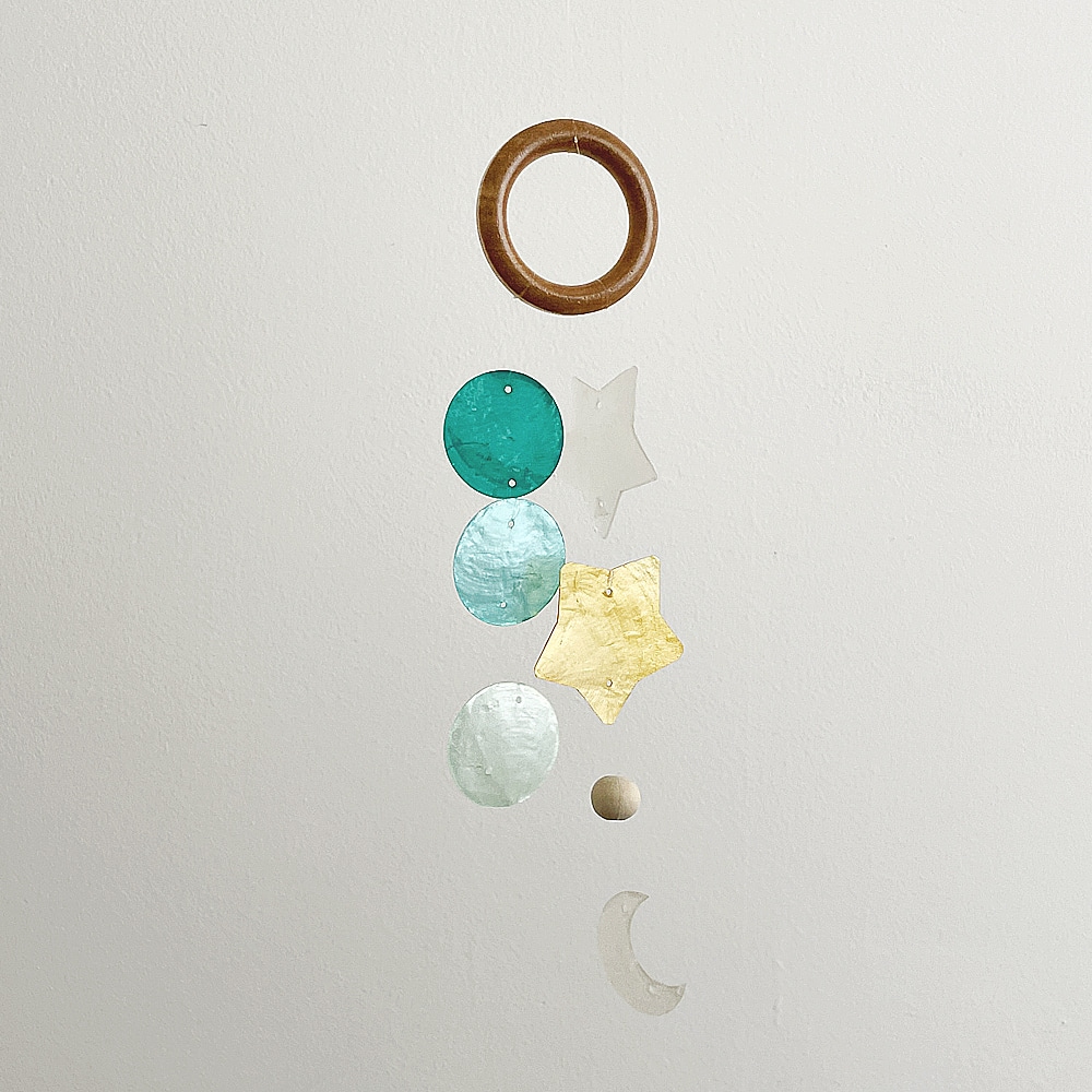 호유즈 브루클린 11시 문방구 자개모빌 DIY-KIT_여름밤