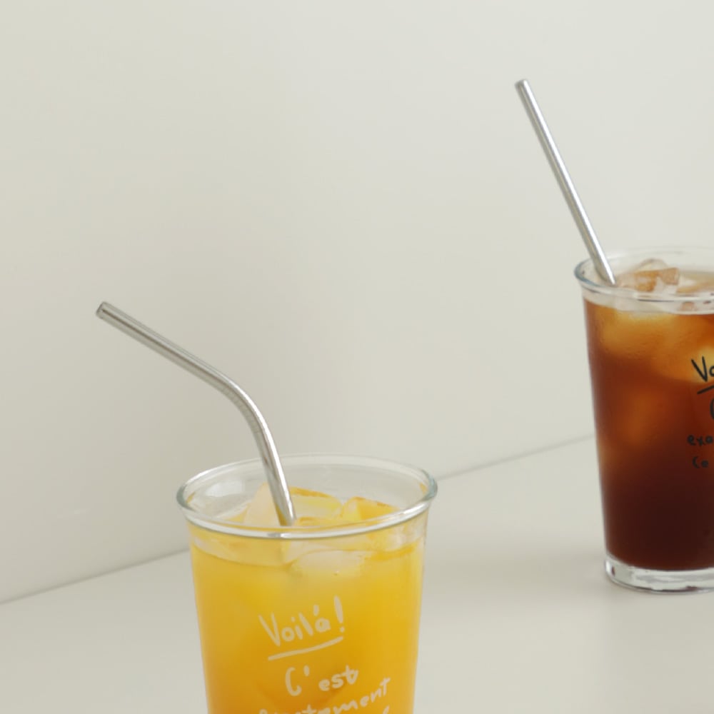 오늘의집 스텐 빨대 세트 3p (일자형+커브형+세척솔)