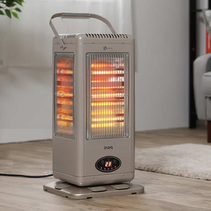 5面電気ヒーター 足踏みスイッチ付き［5色］