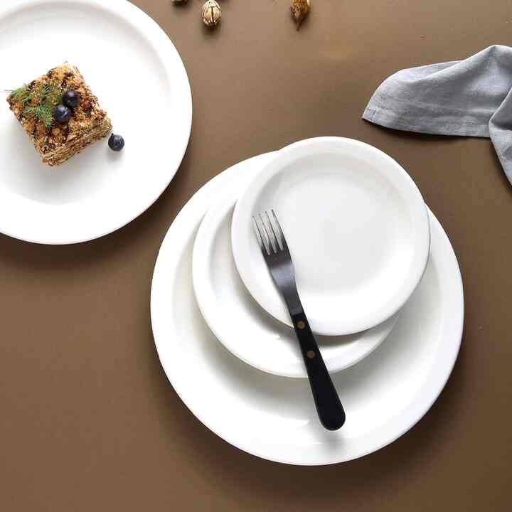 Newyork クリームホワイト 円形プレート 16cm (6インチ)