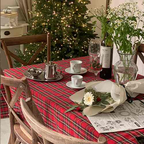 クリスマス テーブルクロス［3色・7サイズ］