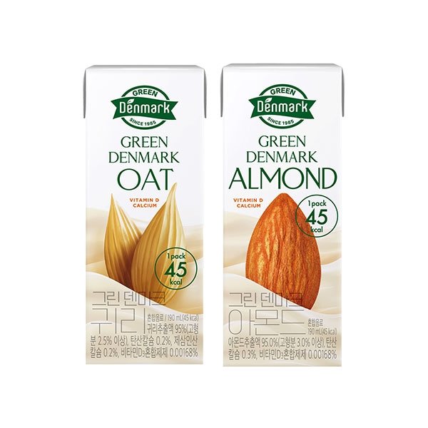 그린덴마크 190ml*24개 2종 (귀리/아몬드) 가격 비교 동원 그린덴마크 190ml*24개 2종 (귀리/아몬드)