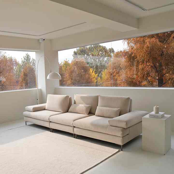 Allonger モジュール 4人掛けソファ［8色］