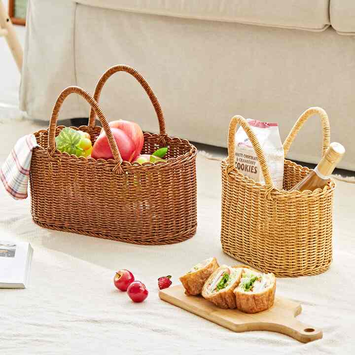 PPラタン ピクニック バスケット［2サイズ］