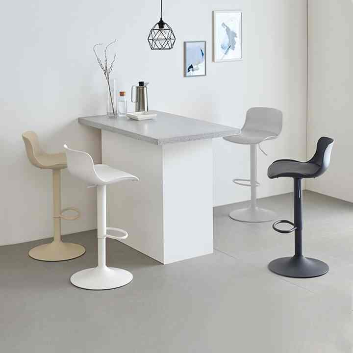 Lucy  バーチェア 回転 高さ調節可能［4色］