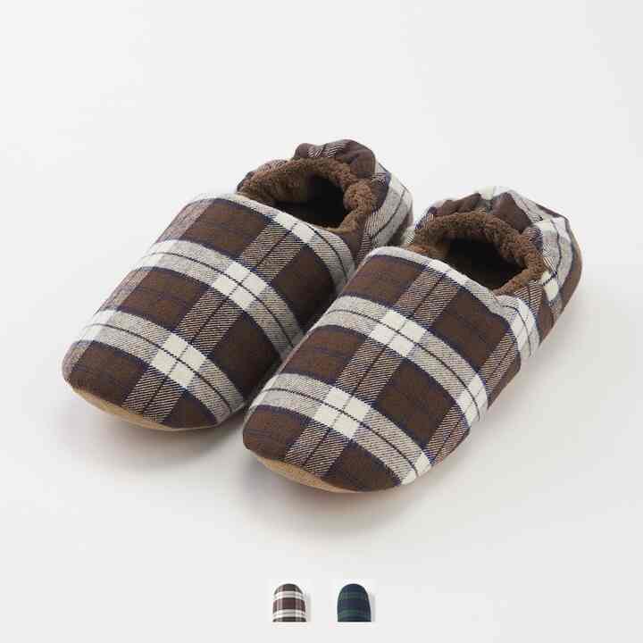 洗える足なりフランネルスリッパ［3色・4サイズ］