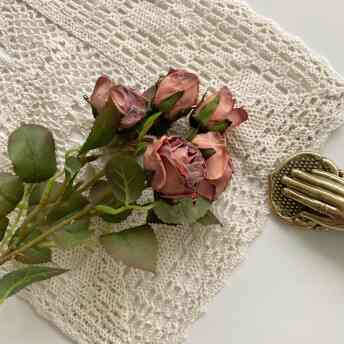 ドライフラワー ミニローズ［6色］