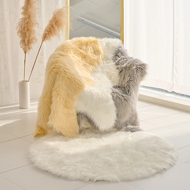 장모 에코퍼 양털 원형 러그 3size 3colors 가격 비교 이니띠움 장모 에코퍼 양털 원형 러그 3size 3colors