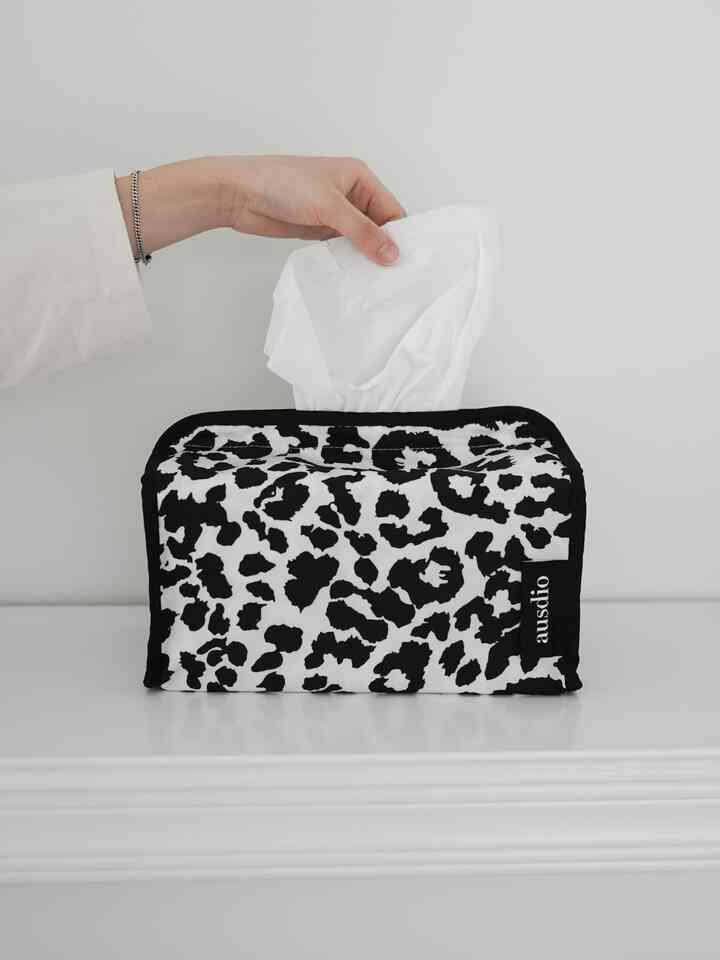 ヒョウ柄 ティッシュケース