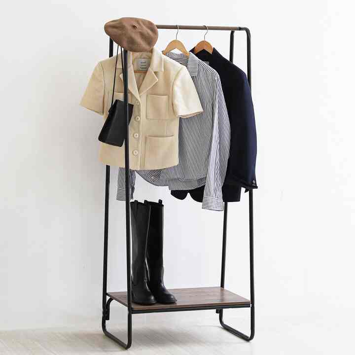 ハンガーラック 2WAYタイプ プレミアム ボード1枚付き［2色］