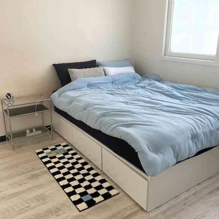 Rouis ヘッドボードなし 引き出し3杯 収納付きベッド［2色・2サイズ］