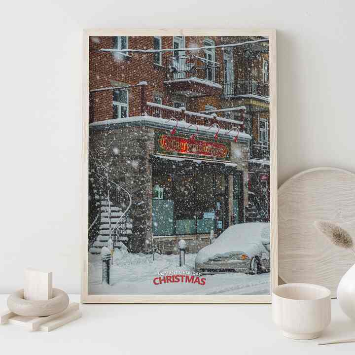 Vintage Winter Poster 32.ロマンチックな休日