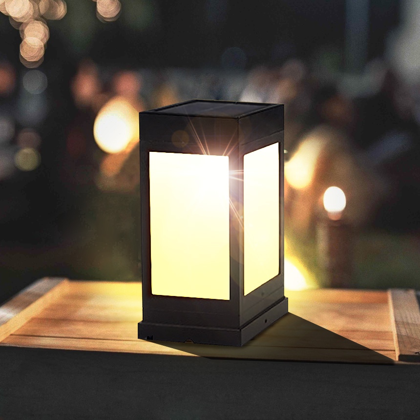나눔조명 태양광 LED 외부 테라스 펜스 조명등 실외 마당 정원등 2세대 카페등 데크형_2color