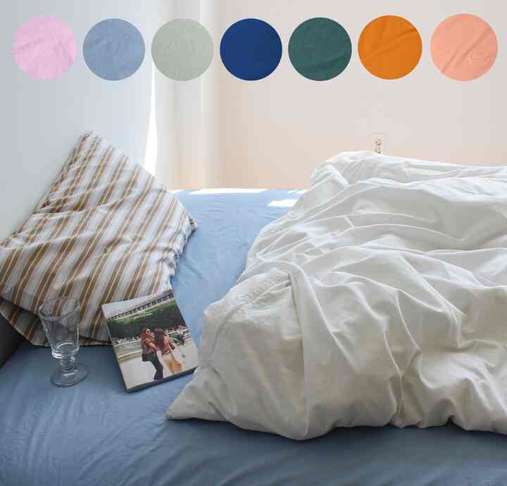 ソリッド マットレスカバー［4色・9サイズ］