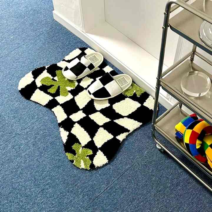 Checkered Accent Rug