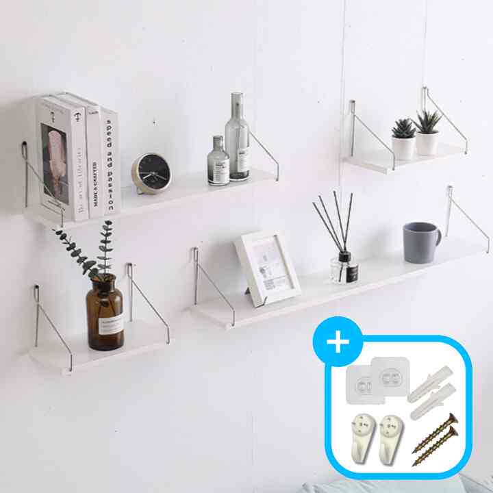 ウッド ウォールシェルフ［3色・3サイズ］