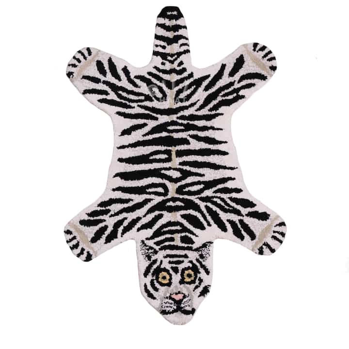 ホワイトタイガー ラグ［2サイズ］