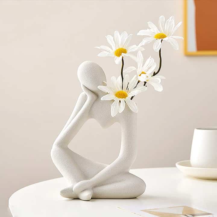 Thinker Ceramic Vase